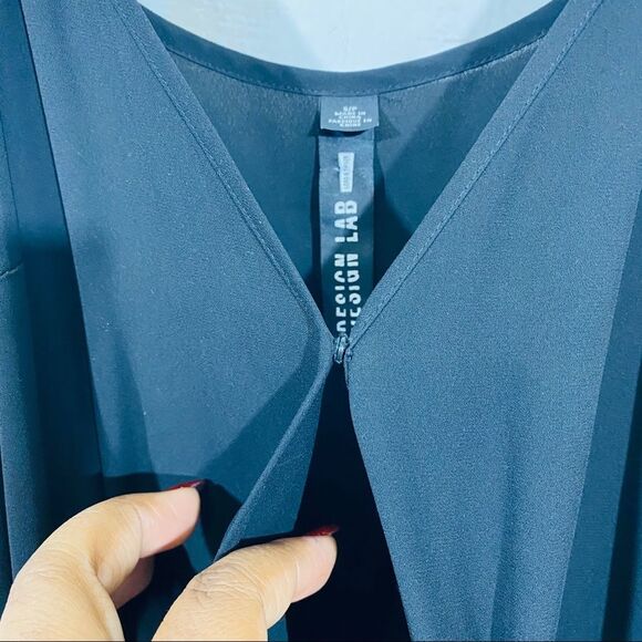 Design lab woman’s  petite black spaghetti strap jumpsuit size S/P - Picture 3 of 8